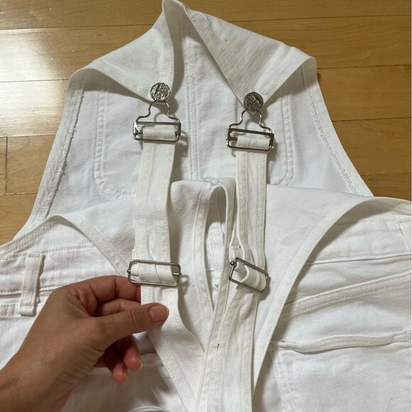 McGuire Uma Denim Skirtall in Optic White XS - Picture 9 of 13